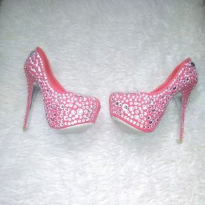 COPY - 🌺Pink diamond high heel shoes